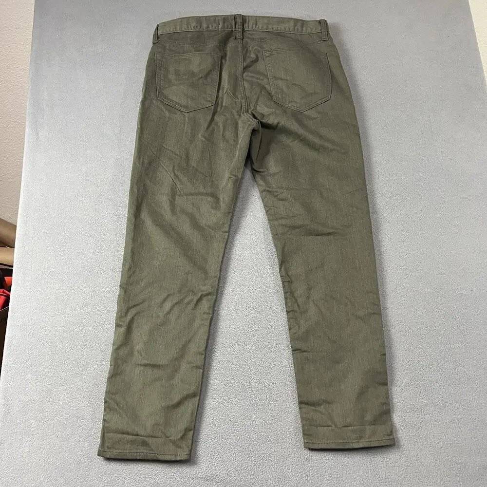 Banana Republic Jeans Mens 36X32 Green Travel Slim Fit Stretch Casual Preppy